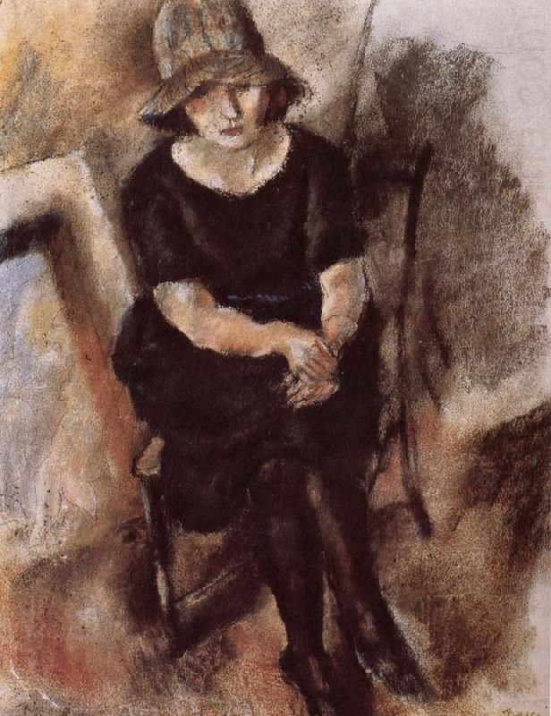 Younger man wearing hat, Jules Pascin